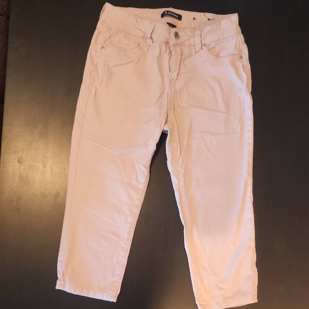 d. jeans Pink Ankle Cropped Jeans